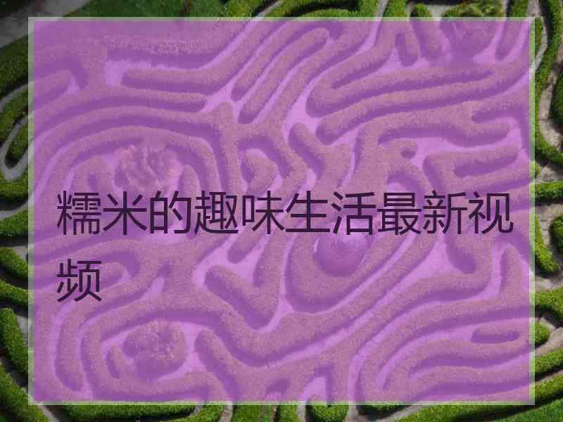 糯米的趣味生活最新视频