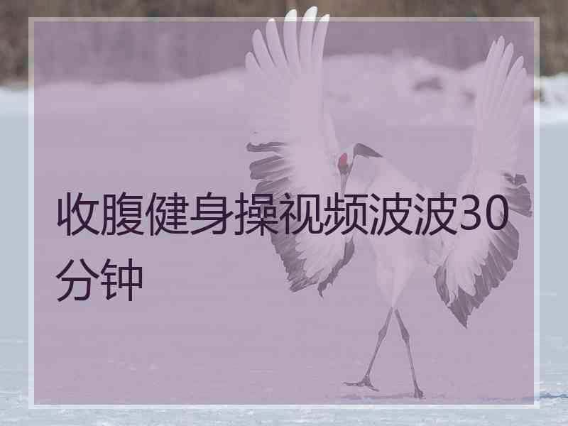 收腹健身操视频波波30分钟