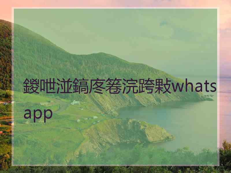 鍐呭湴鎬庝箞浣跨敤whatsapp