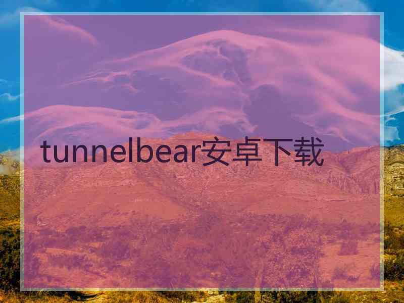 tunnelbear安卓下载