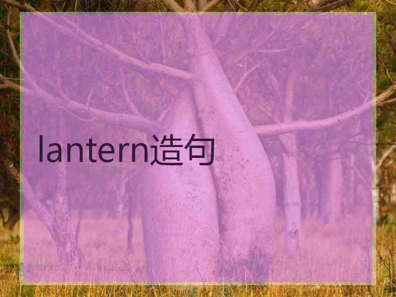 lantern造句