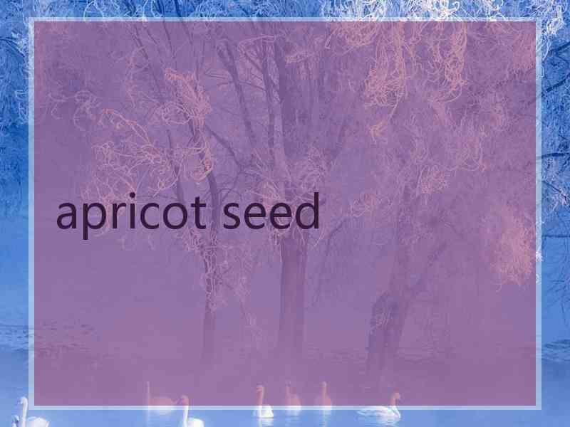 apricot seed