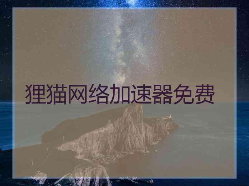 狸猫网络加速器免费