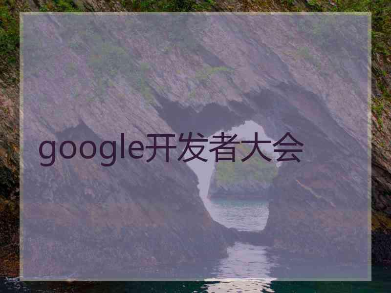 google开发者大会