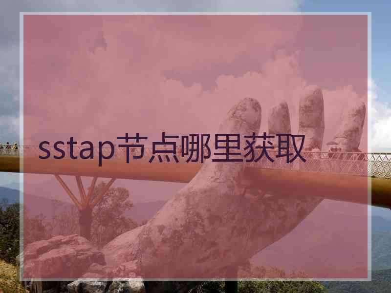 sstap节点哪里获取