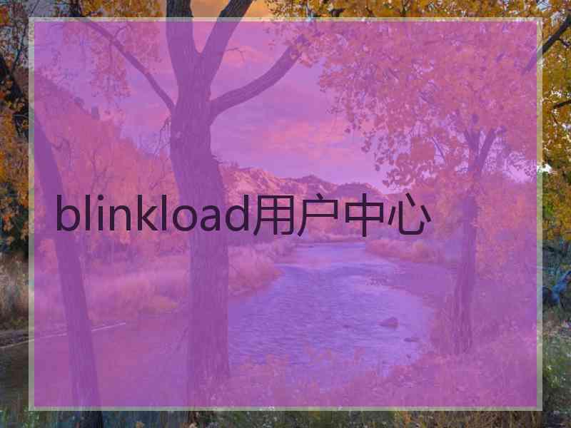 blinkload用户中心