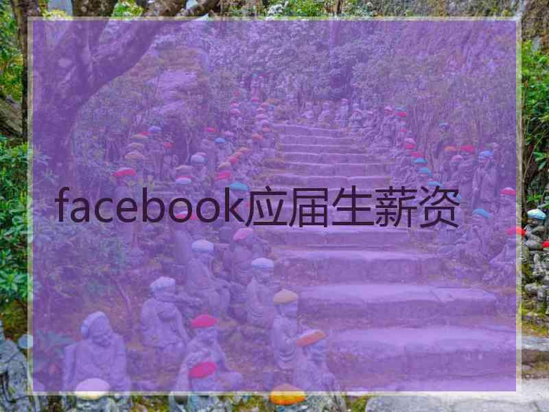 facebook应届生薪资