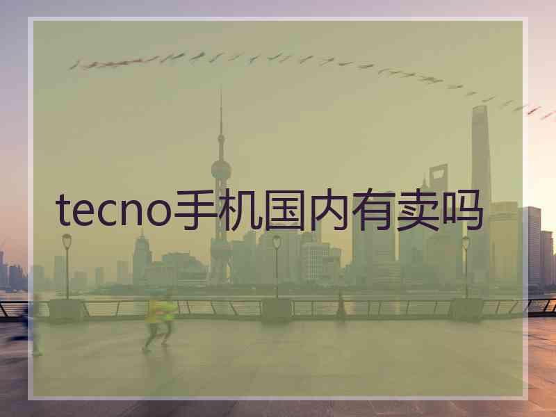 tecno手机国内有卖吗