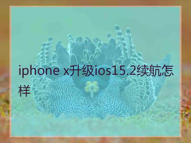 iphone x升级ios15.2续航怎样