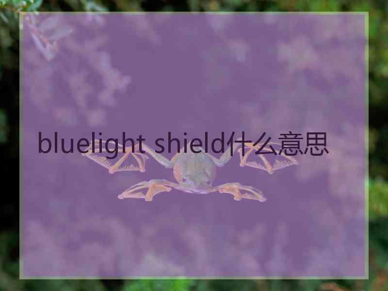 bluelight shield什么意思