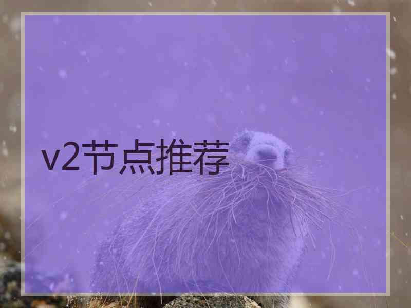 v2节点推荐