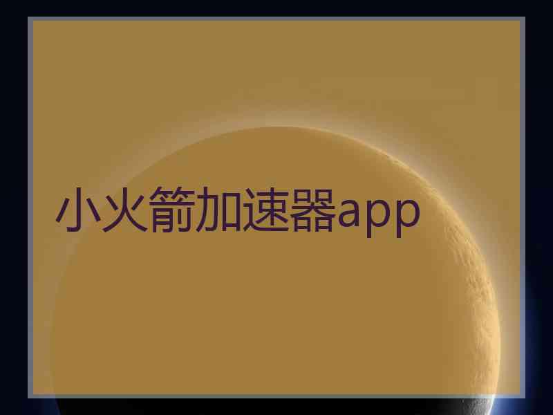 小火箭加速器app