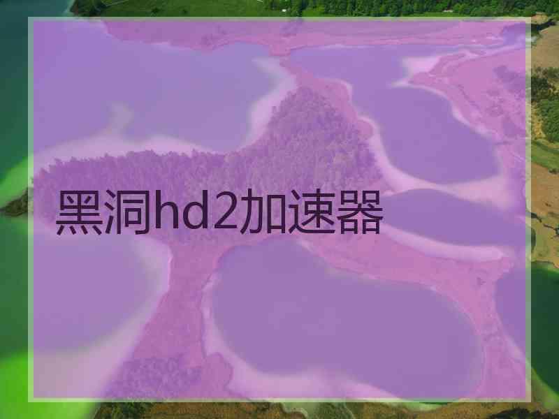 黑洞hd2加速器