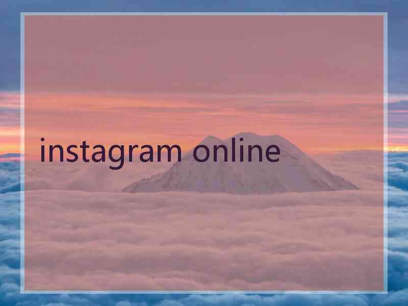 instagram online