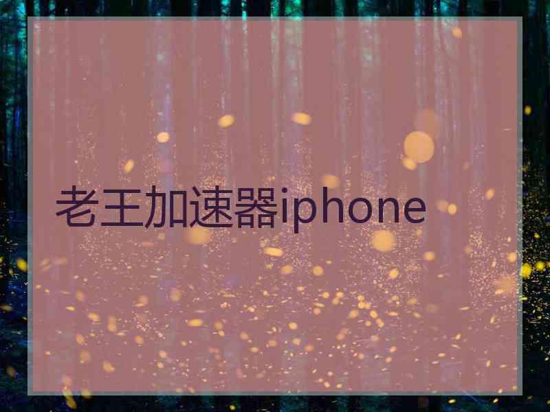 老王加速器iphone