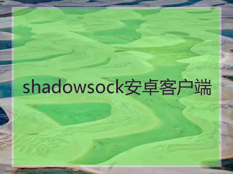 shadowsock安卓客户端