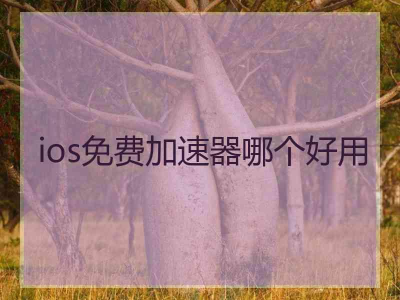 ios免费加速器哪个好用