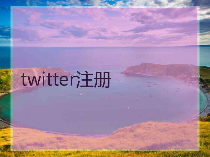 twitter注册