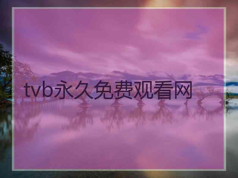 tvb永久免费观看网