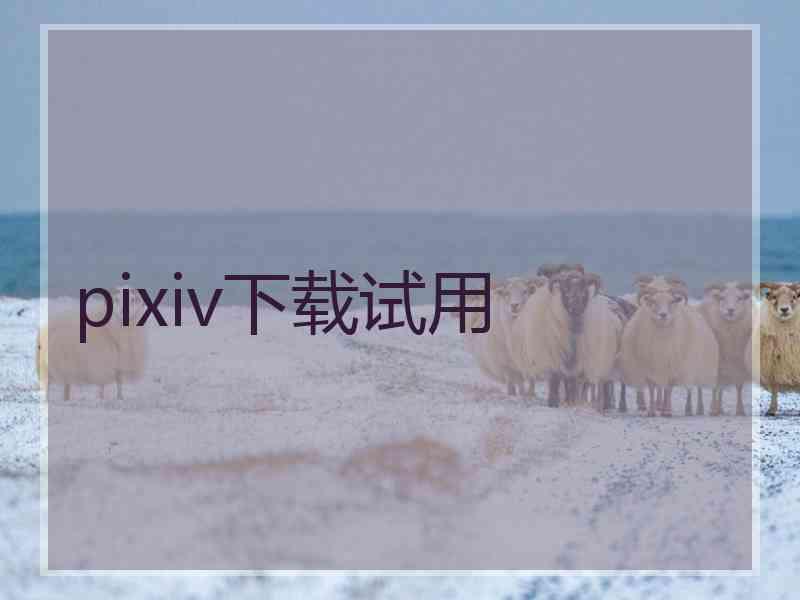 pixiv下载试用