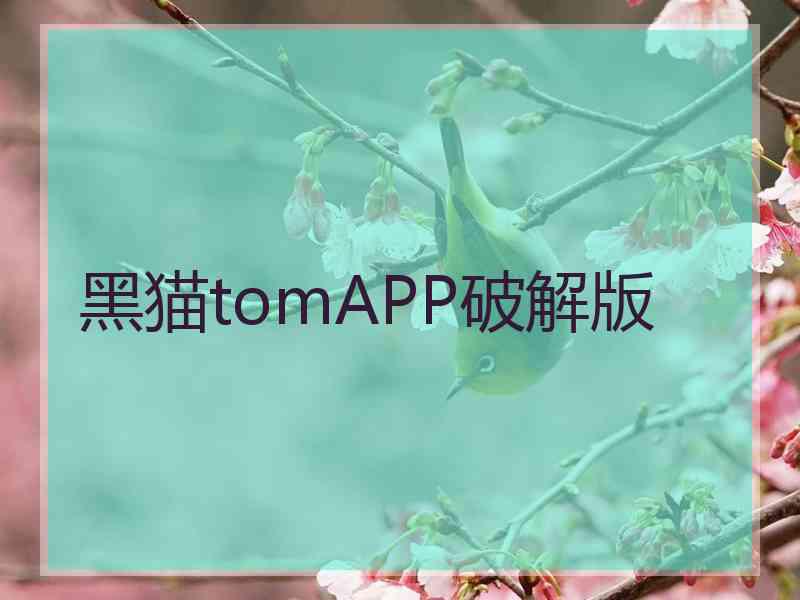 黑猫tomAPP破解版