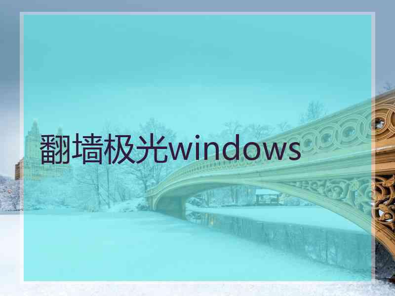 翻墙极光windows