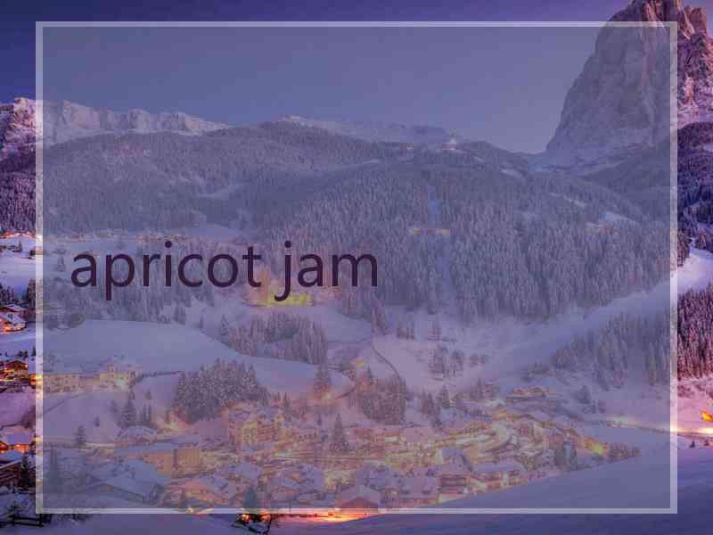 apricot jam