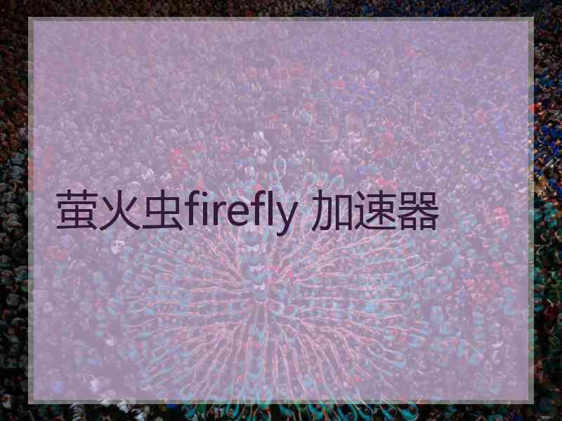 萤火虫firefly 加速器