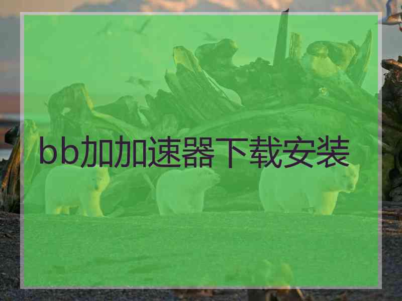 bb加加速器下载安装