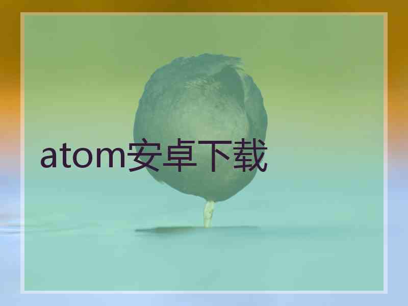 atom安卓下载