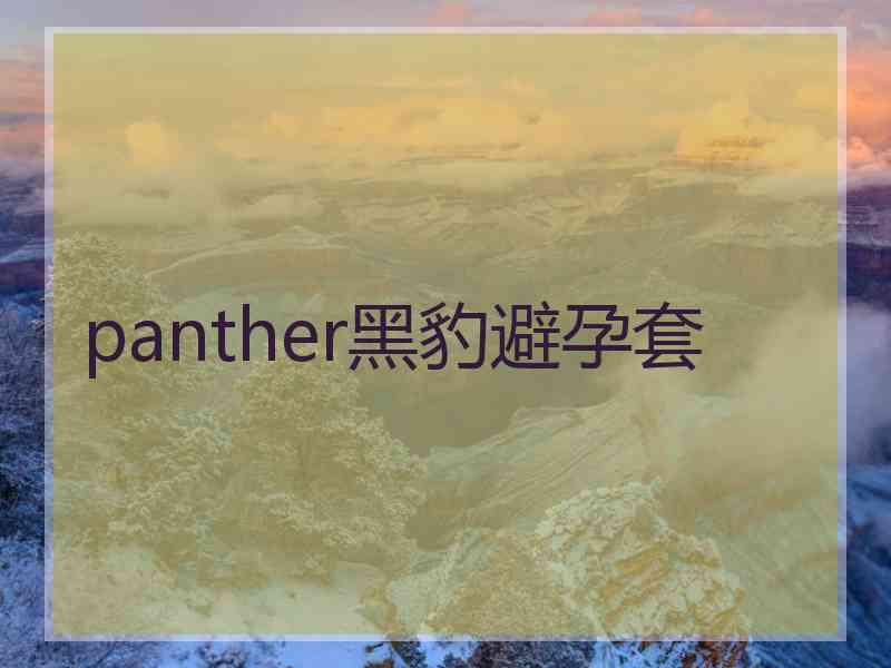 panther黑豹避孕套