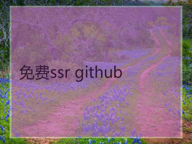 免费ssr github