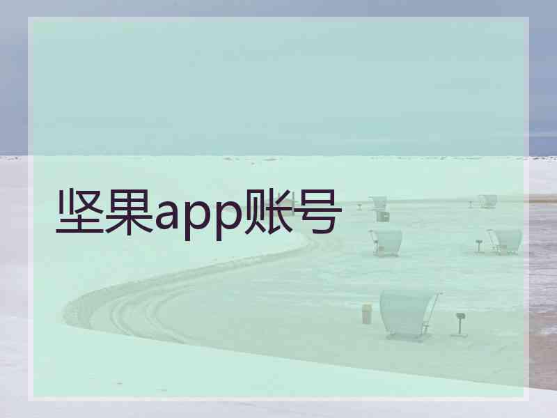 坚果app账号