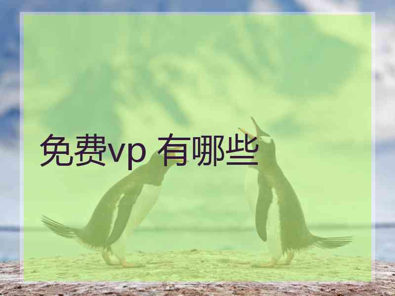 免费vp 有哪些