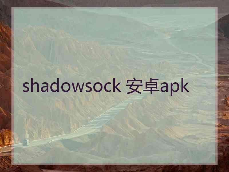 shadowsock 安卓apk