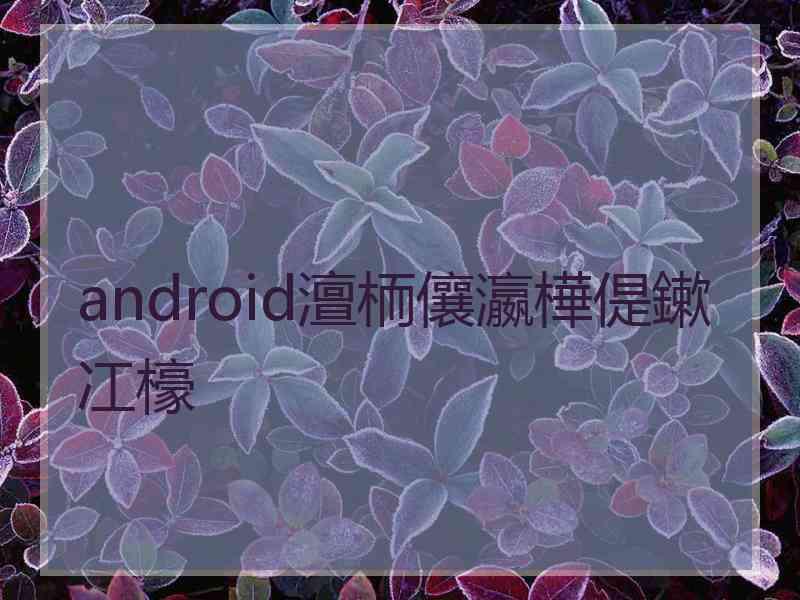 android澶栭儴瀛樺偍鏉冮檺