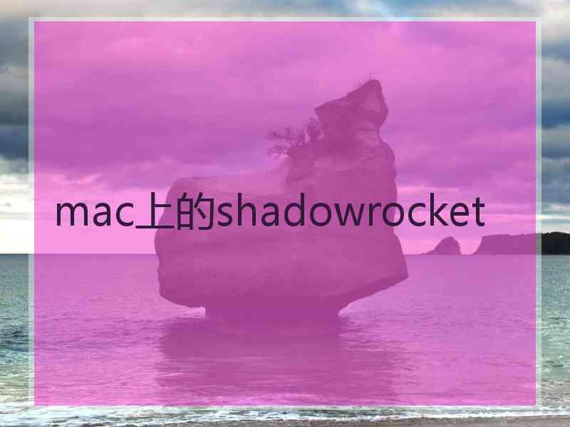 mac上的shadowrocket