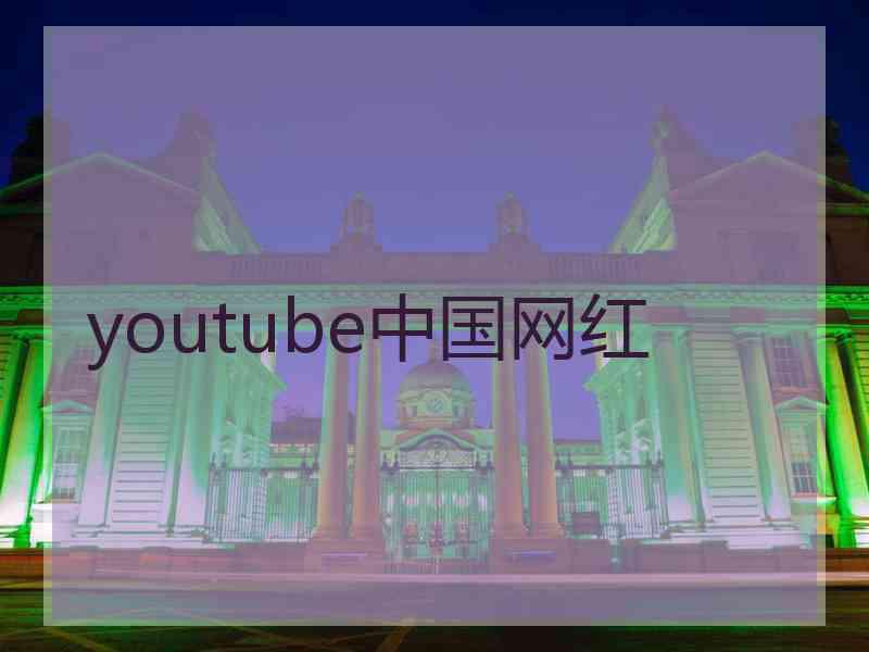 youtube中国网红