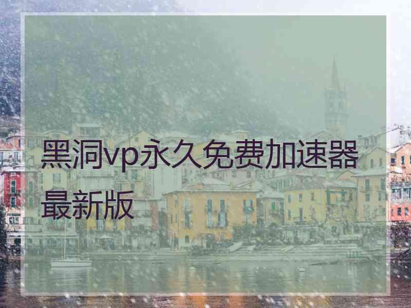 黑洞vp永久免费加速器最新版