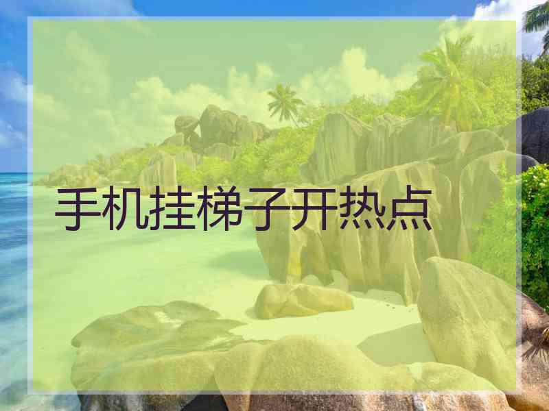 手机挂梯子开热点