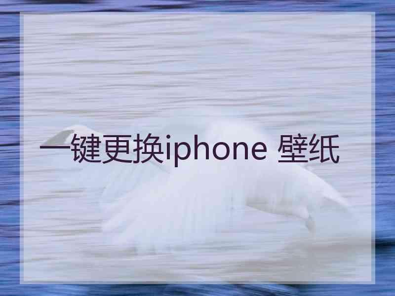 一键更换iphone 壁纸