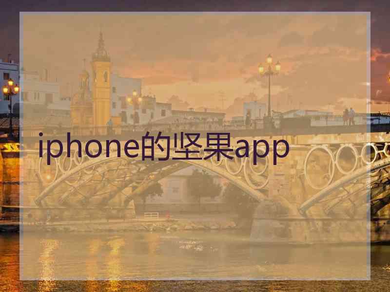 iphone的坚果app