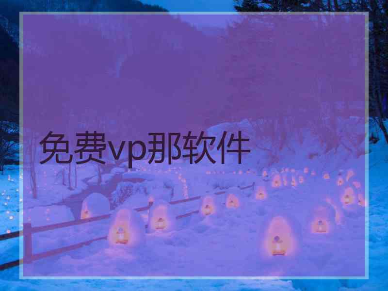 免费vp那软件