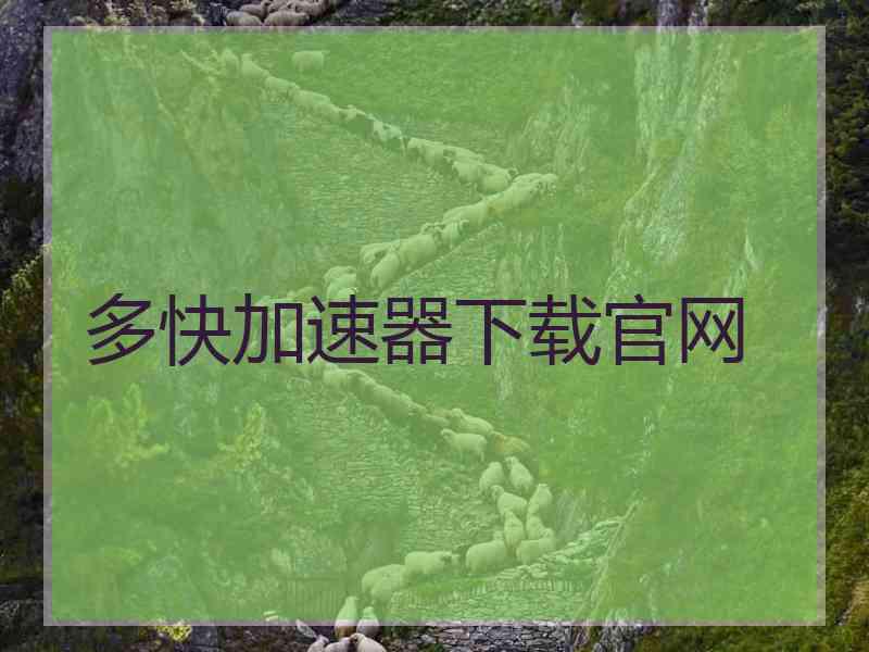 多快加速器下载官网