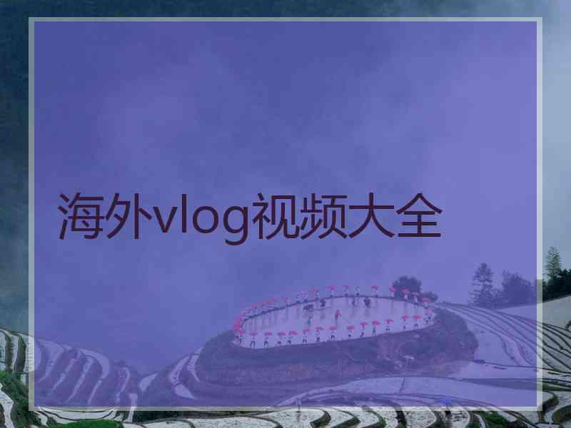 海外vlog视频大全