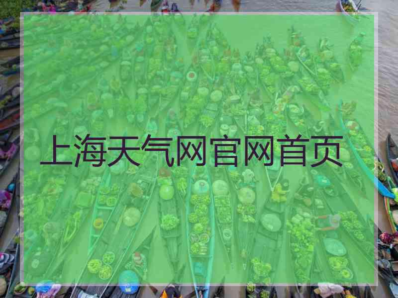 上海天气网官网首页