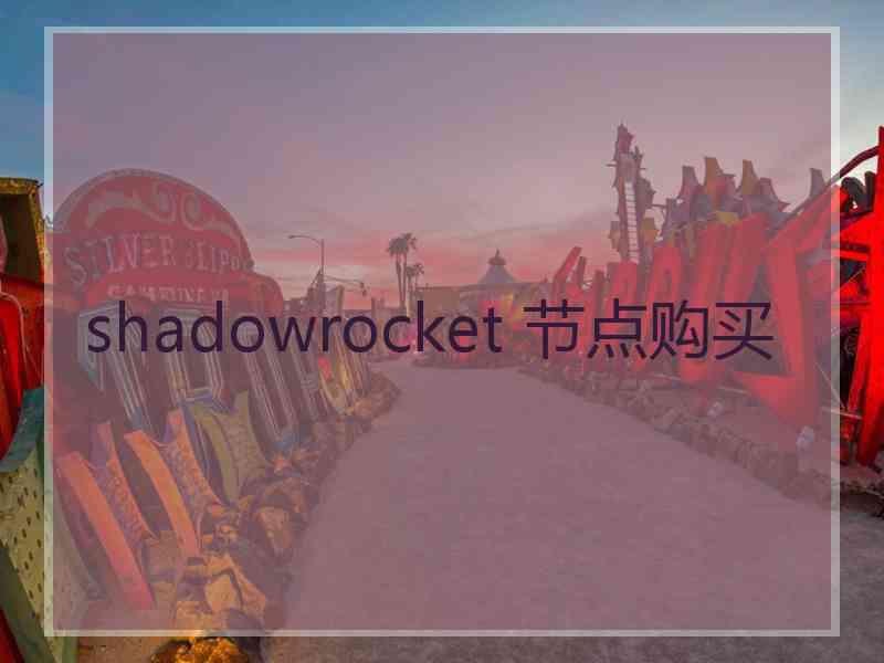 shadowrocket 节点购买