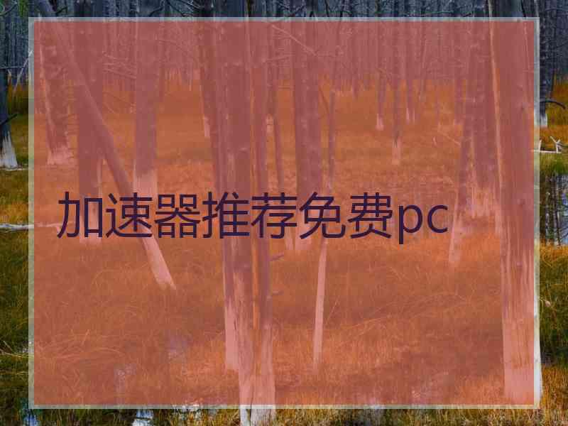 加速器推荐免费pc