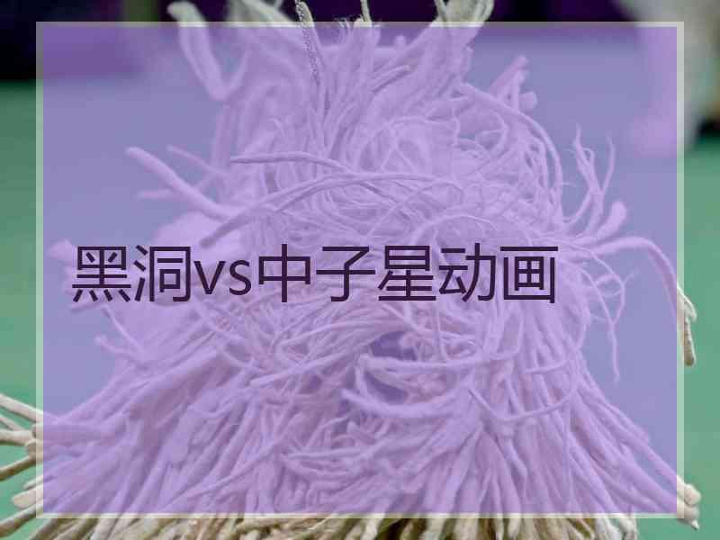 黑洞vs中子星动画