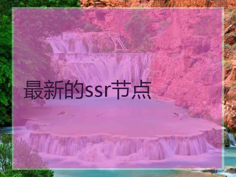 最新的ssr节点